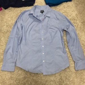 Talbots light blue button down